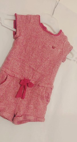 Zara Bodysuit Girls Age 2-3 Years Pink Wool Romper with Pockets - Picture 5 of 9