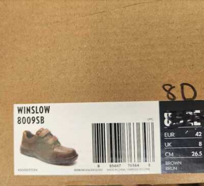 Men\'s 8 Dunham Winslow hook & loop brown leather comfort walking oxford shoes 8D Men main image 4
