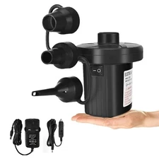 Electric Air Pump 120V Two-Way Inflator Deflator Air Pump w/ 3 Nozzles - XG-668A