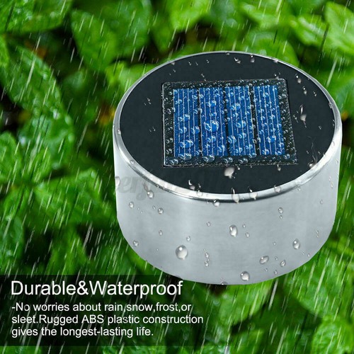 5~10x Solar Stake Lights in Multicolor- Garden LED Stainless Steel Path Lighting - Picture 10 of 13