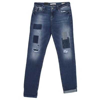  MAVI Damen Jeans Hose ADA Stretch patched ripped country vint blue blau 18705
