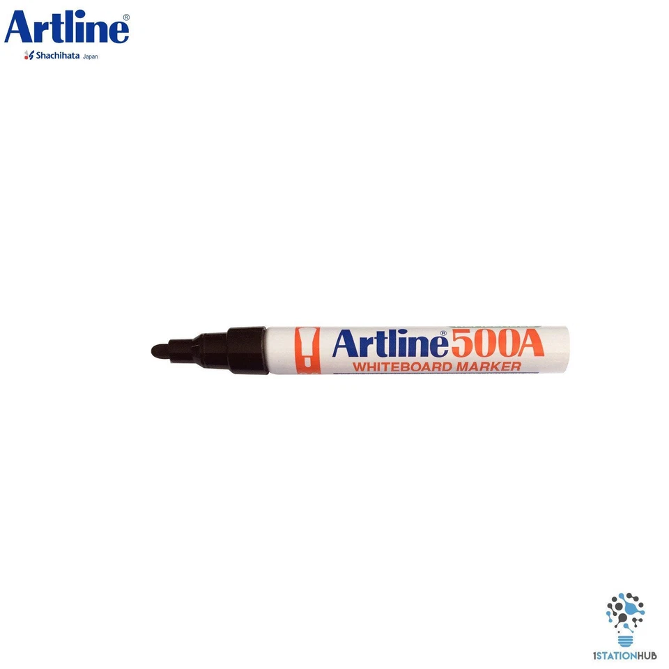 Artline 500A Whiteboard Marker Pen | 2mm Bullet Point | Black Blue Red | Office - Image 2 of 4
