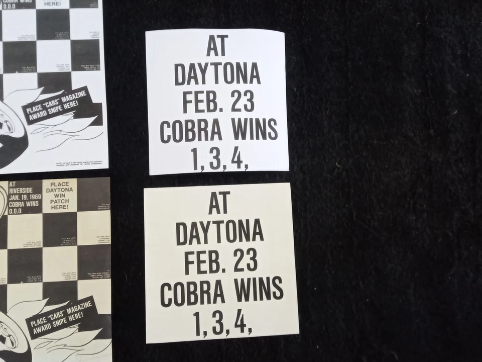 Cobra Strikes Again! Ford Torino Cobra wins Daytona 500 ad 1969 with Decal REPO - Image 3 of 4