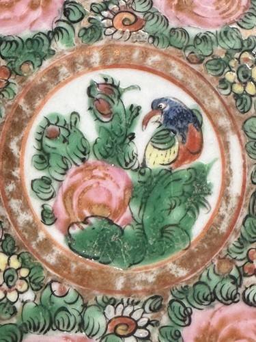 Rose Medallion Chinese Famille Large Oval Platter 14.25” X 11.5” - Picture 9 of 18