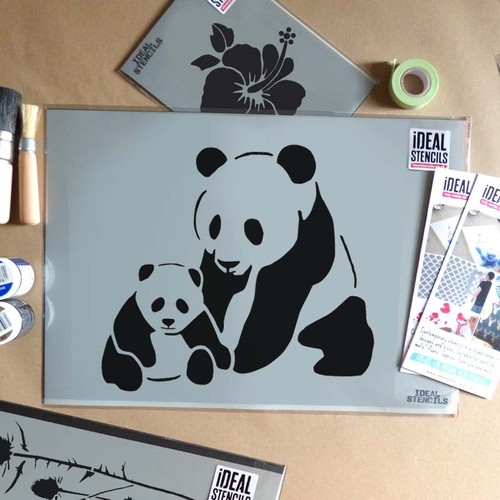 Lama Schablone A5 - Zweilagig Für Wände, Stoffe & Möbel, 10x17cm