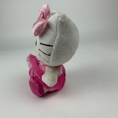 Hello Kitty Ballerina Stofftier Plüsch mit rosa Tutu & Schleife 5,5 Zoll Sanrio 2012 - Bild 3 von 16