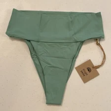 Toast swim x free people SIGNATURE BANDED WAIST - BOTTOM MING green size XS nwt