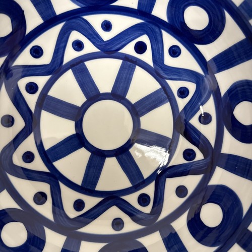 DANSK INT DESIGNS LTD PHILIPPINES BLUE & WHITE LARGE SERVING BOWL 10.5” - 第 5/10 張圖片