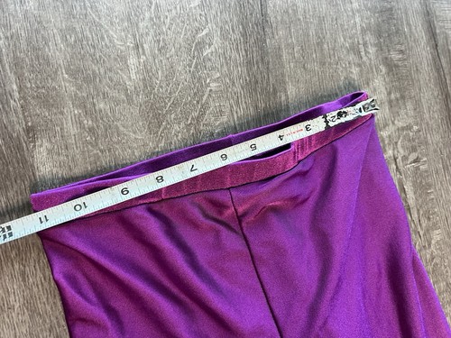 VTG 80's Leggings Pants Shiny Lycra Spandex Stirrup Jane Fonda Workout Ballet L - Picture 11 of 12