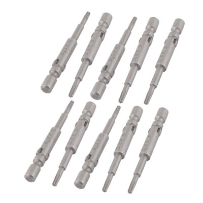 1.6mm Tip 4mm Rundschaft T6 Magnetik Torx Schraubendreher Bits Werkzeug 10Stück