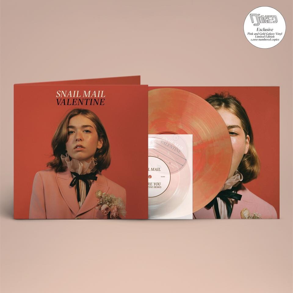 洋楽 Snail Mail Valentine pink gold vinyl Snail Mail - Valentine LP Dinked Edition Pink & Gold Vinyl