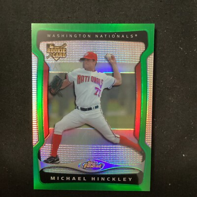 2009 Topps Finest Green Refractor /99 Mike Hinckley #131 HZ13 | eBay