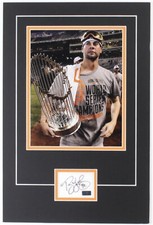 RYAN VOGELSONG SIGNED GIANTS 12x18 Custom Matted Cut Display With Photo (COA)