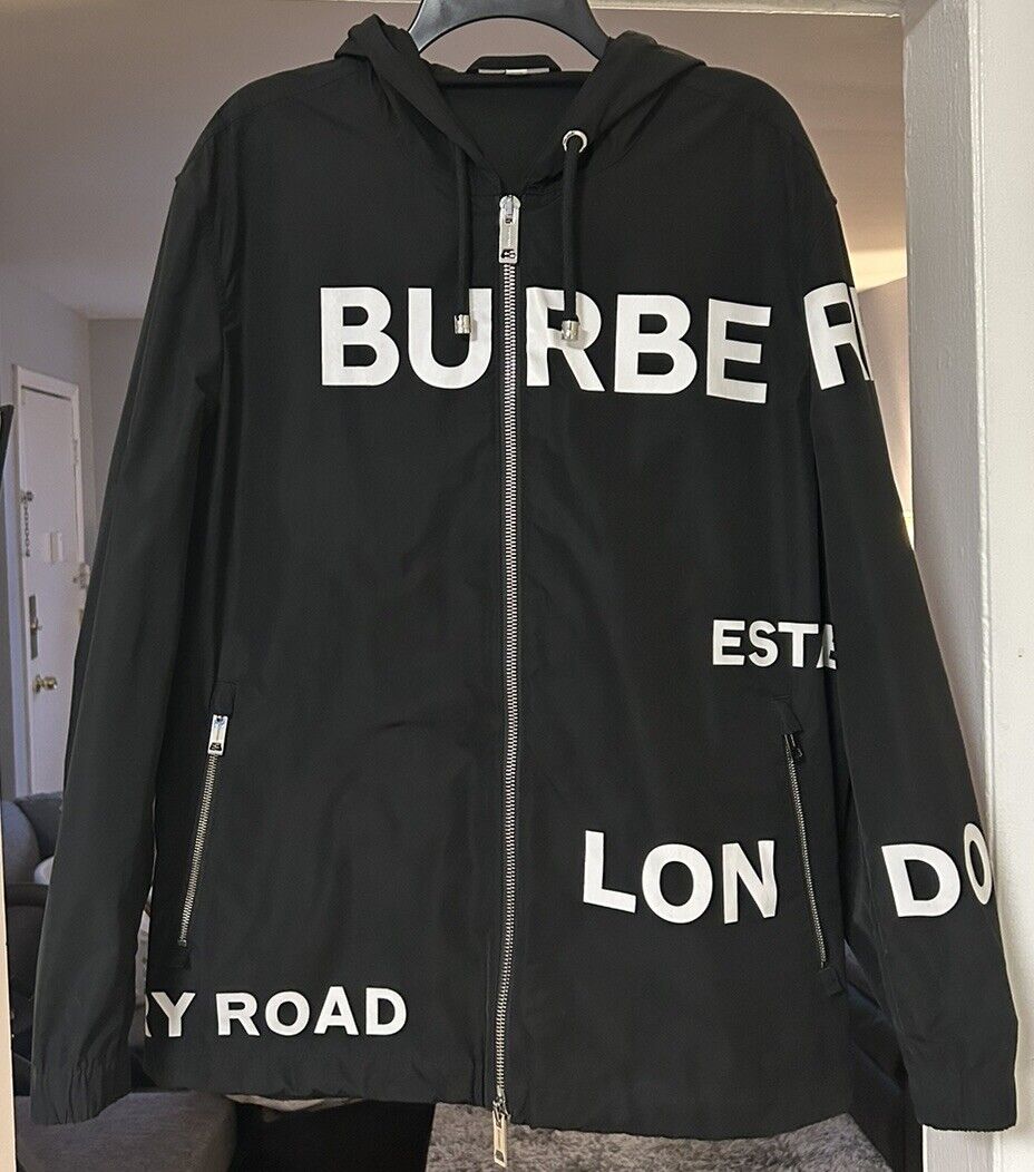 Burberry Horseferry/ All Over Print Hooded Jacket Burberry Horseferry/ All Over Print Hooded Jacket