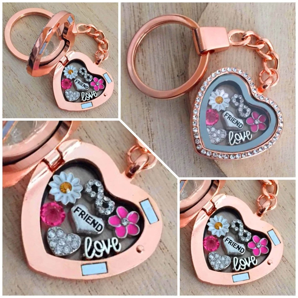 Birthday gifts heart locket keyring for mum friend daughter nan Mothers day Gift - Image 4 of 4
