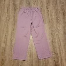 Alfred Dunner Pull On Pants  Sz 14  Purple  High Rise  29.5" Inseam