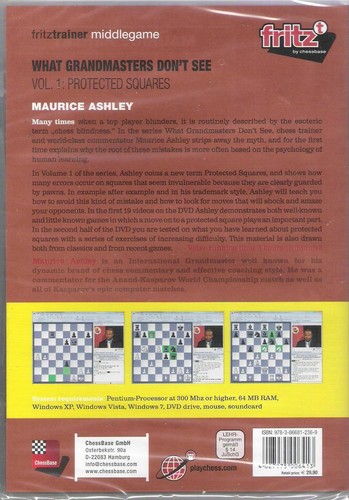ChessBase - Ashley - What Grandmasters Don't See - Vol. 1 - Chess NEU / NEW OVP - Bild 2 von 2