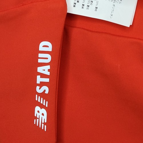 NWT New Balance STAUD Performance CROP TOP Large Red Pink Color Block Fitness - Picture 5 of 15