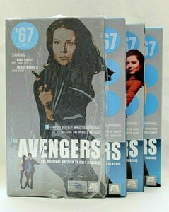 3 VHS Tape Set - "Avengers" Set 1, 1967, Starring Diana Rigg & Patrick MacNee