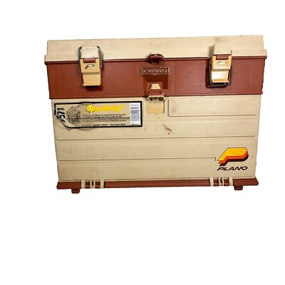 Vintage Plano 757 Fishing Tackle Box Pull Out Drawers Made In
