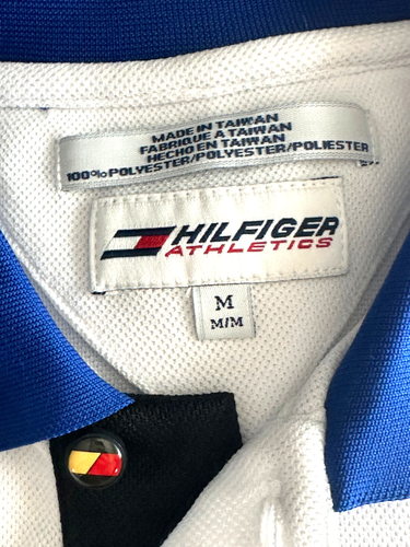 Vintage Tommy Hilfiger Men's White Polo Shirt Size Medium polyester - Picture 7 of 7