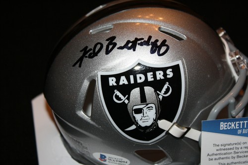 Fred Biletnikoff signed Speed Mini Helmet, Oakland Raiders, FSU, Beckett BAS - Picture 2 of 4