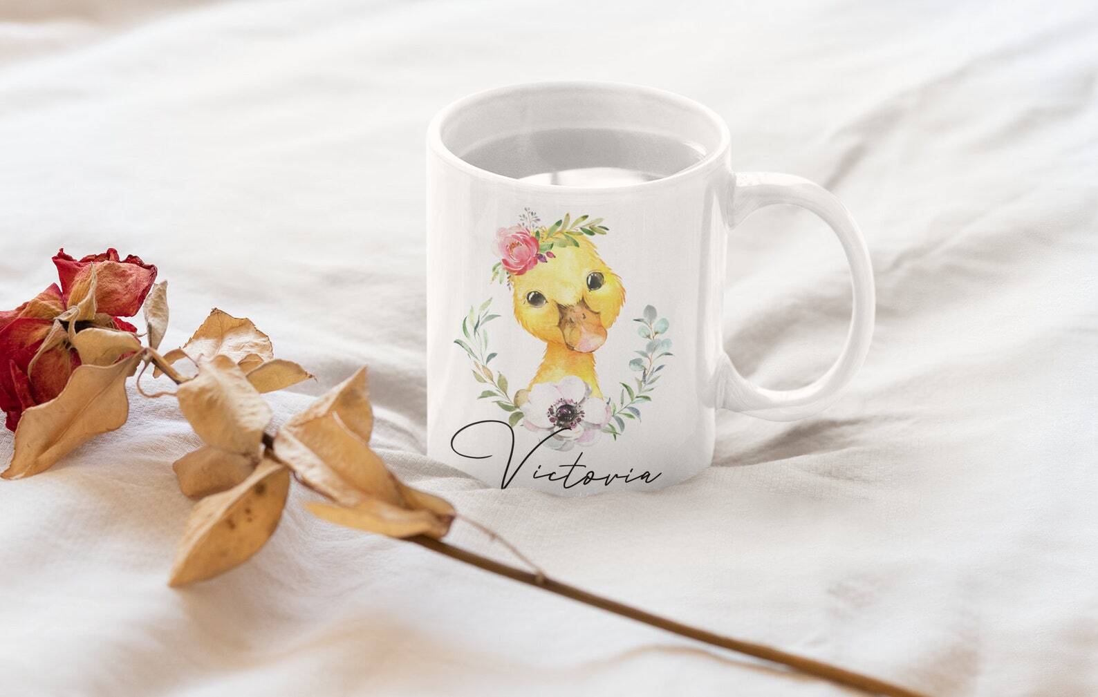 Duckling Mug Duckling Coffee Mug Cute Duckling Duckling Lover Gifts Duck Cup For