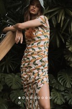 Anthropologie x Farm Rio Printed Mesh Dress Size M