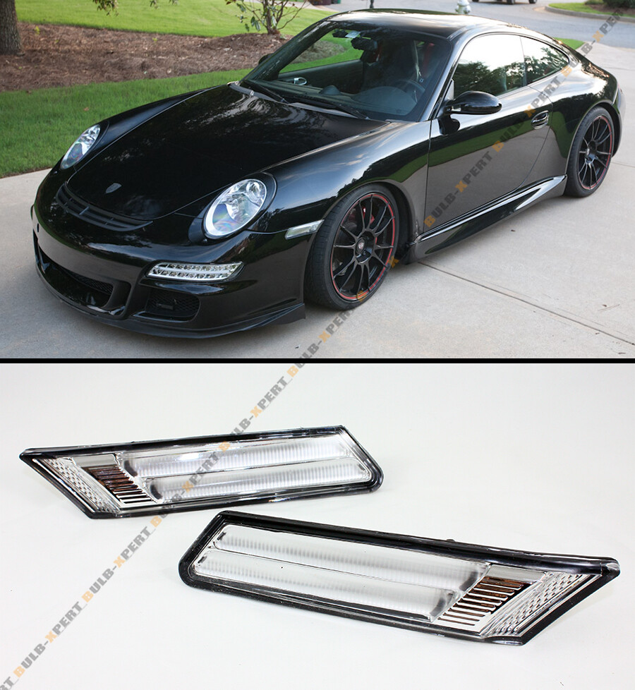 ＃51　ポルシェ　997　ＬＥＤサイドマーカー　クローム　新品 ポルシェ 911 997型 カレラ⁄タルガ⁄ターボ⁄GT3⁄GT2 LED