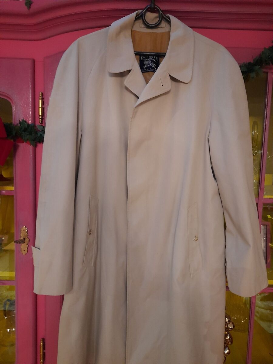 Vintage Burberry Commuter 2 Beige Over Coat Trench Men's L