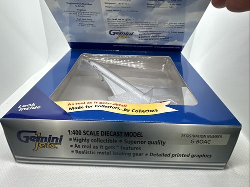 Gemini Jets 1/400 British Airways Concorde G-BOAC Diecast model GJBAW025 - Picture 4 of 6