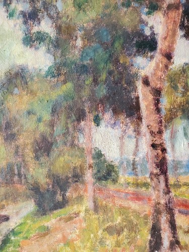 Gemälde Öl Landschaft Birken Wald Alfred Wiegmann Norddeutsch Signiert - Picture 9 of 15