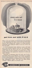 1954 Automatic Electric: Get Him Out With PAX Vintage Print Ad