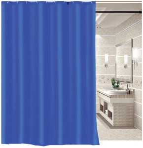 Solid blue shower curtain 1.8m new free shipping