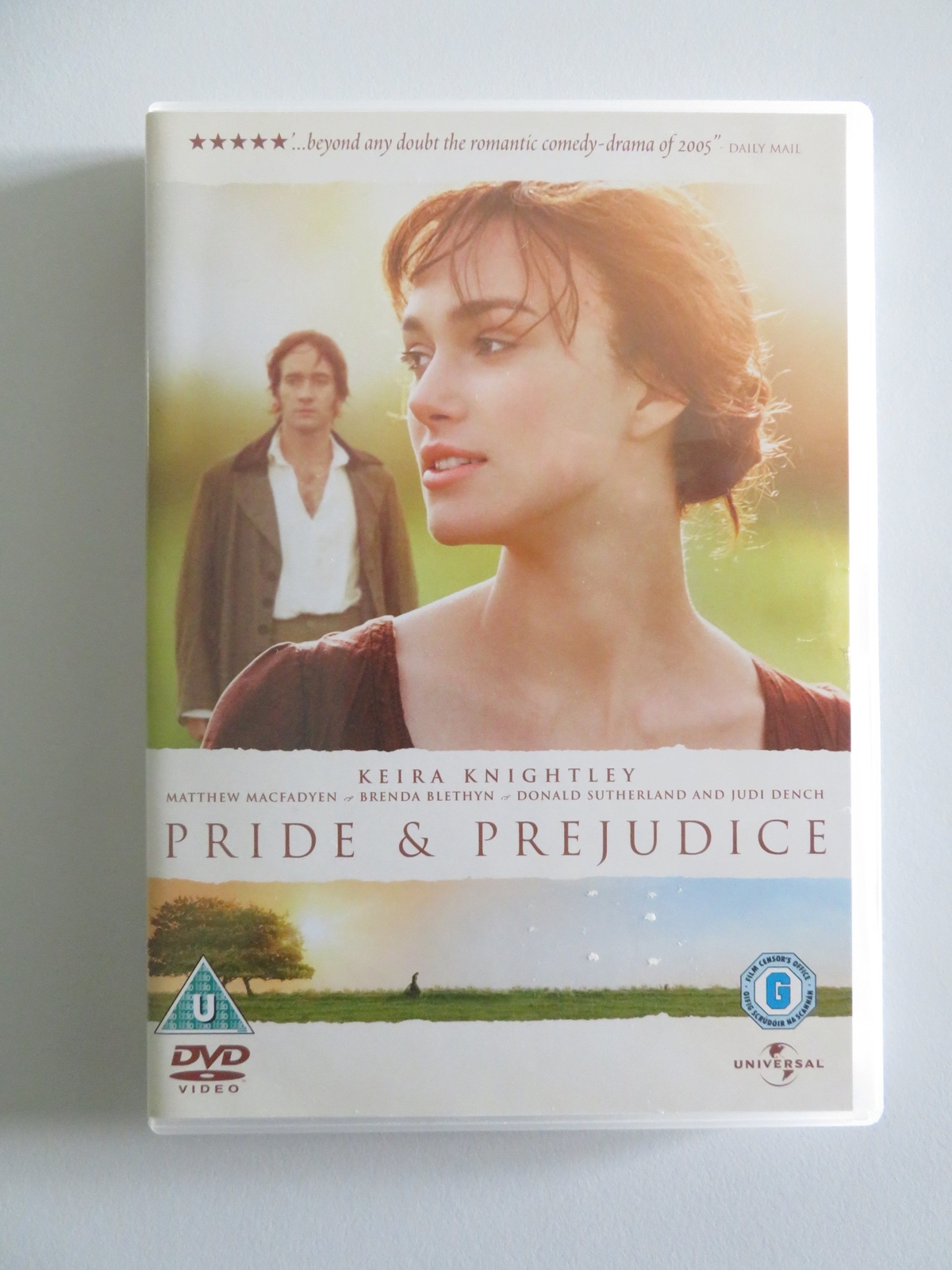 PRIDE AND PREJUDICE (DVD) KEIRA KNIGHTLEY MATTHEW MACFADYEN 2005 REGION 2, 5