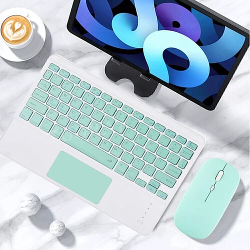 Bluetooth Keyboard with Touchpad Mouse For Amazon Fire HD 10/10 Plus 2023 2021 - Photo 6/48