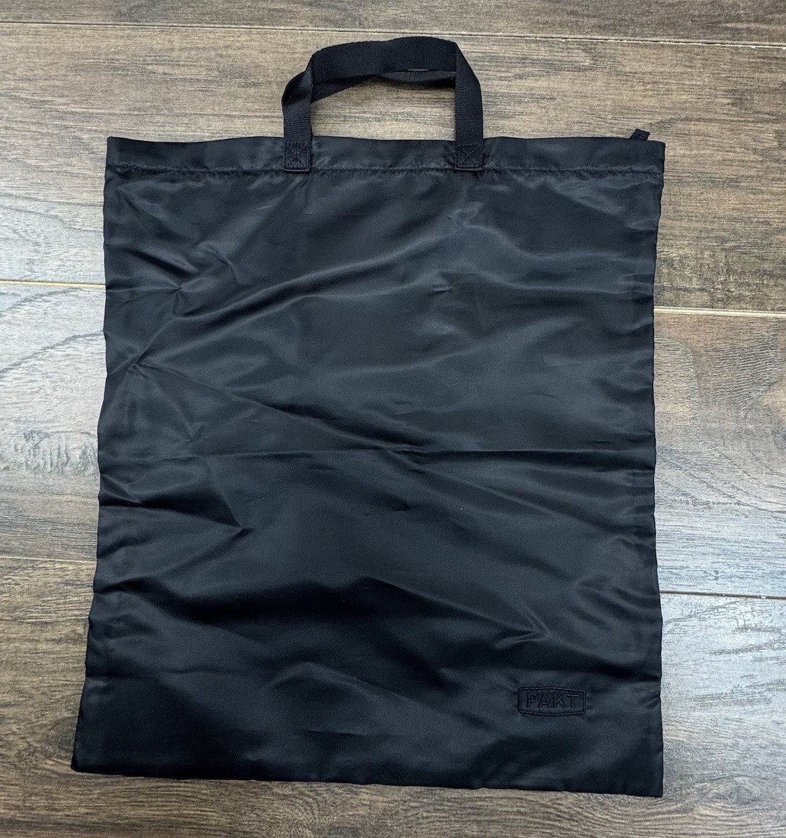 Pakt. Packable Tote Bag Black Unstructured Black Travel Carry All