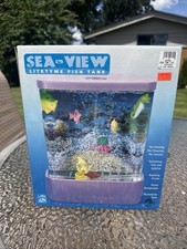 NIB Rare VTG Purple Animated SeaView Alco Electric Light Up Fish Tank Aquarium
