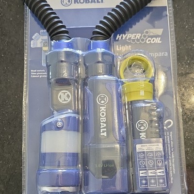 Kobalt Hyper Coil LED Worklight Set 3.6V Li-Ion 200 lm Swivel Magnetic
