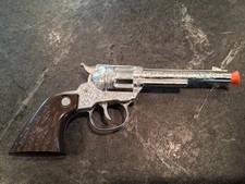Vintage NICHOLS Colt Cap Gun Revolver Metal Made In USA