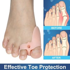 1 Pair Silicone Gel Bunion Toe Corrector Orthotics Straightener Separator Pain