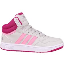 Shoes Universal Kids Adidas Hoops Mid 30 K GZ1929 Pink-Grey