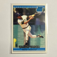 Donruss 1992 Rated Rookie Carlos Garcia #14 Pittsburgh Pirates MLB Baseball Card. rookie card picture