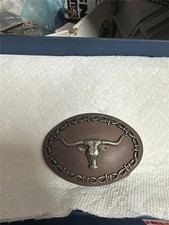 Vintage Steer Head Belt Buckle