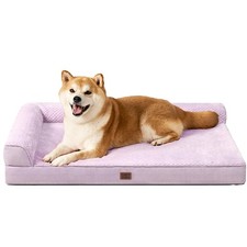 Memory Foam Orthopedic Dog Bed Large 36x27x6 Washable Removable Cover Lilac