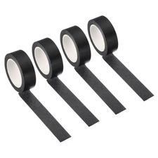 4 Roll Holographic Washi Tape 0.59 Inch x 10.93 Yards Masking Sticker Black