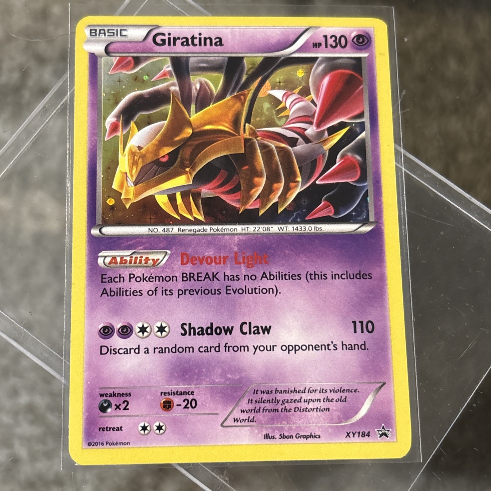 Pokemon Giratina TCG XY184 XY Promos Black Star Promo Holo Card