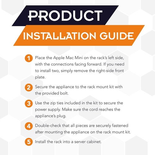 R RACKMOUNT·IT RM-AP-T1 - Rackmount Kit for Apple Mac Mini - Afbeelding 8 van 9