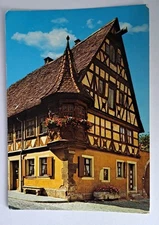 Postcard Feuerleinserker Rothenburg ob der Tauber Germany 4x6 posted