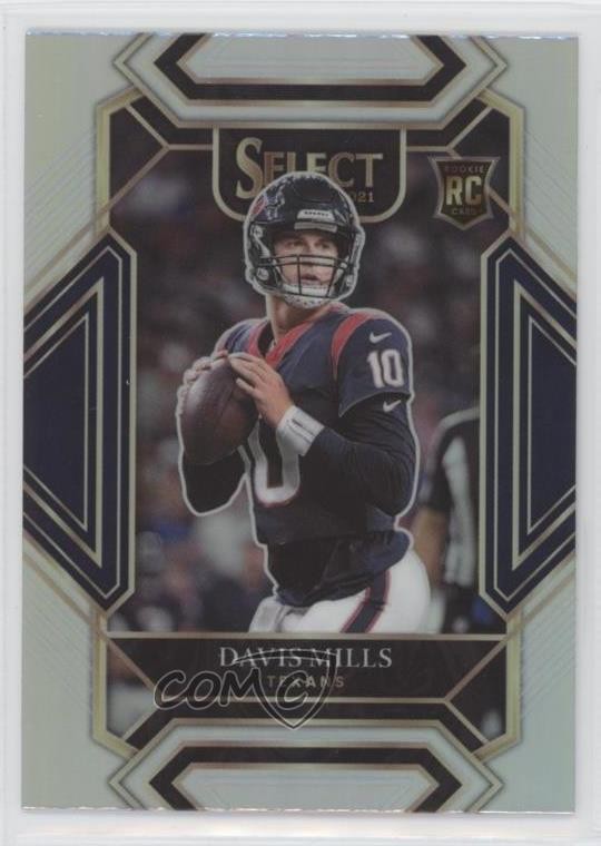 2021 Panini Select Club Level Silver Prizm Davis Mills #265 0a3